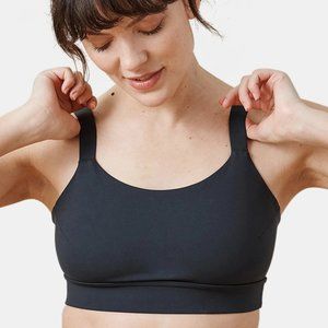 NEW ADAY "LIGHTEN UP" Sports Bra Shadow Sustainable Athleisure Size XS